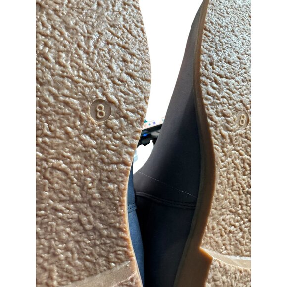 Men's Chelsea Slip On Ankle Boots Size 8 Leather Upper & Rubber Sole Black - Picture 6 of 8